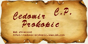 Čedomir Prokopić vizit kartica